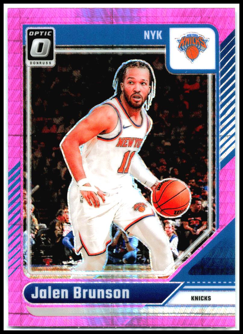 2024-25 Donruss Optic Hyper Pink #78 Jalen Brunson New York Knicks