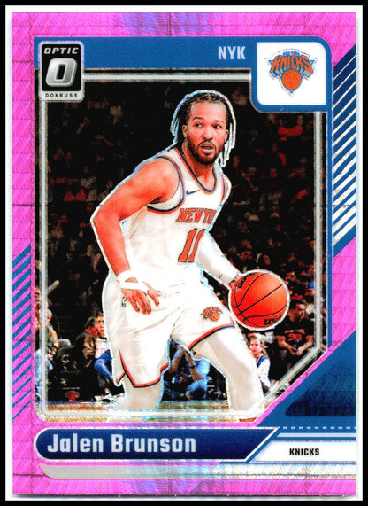 2024-25 Donruss Optic Hyper Pink #78 Jalen Brunson New York Knicks