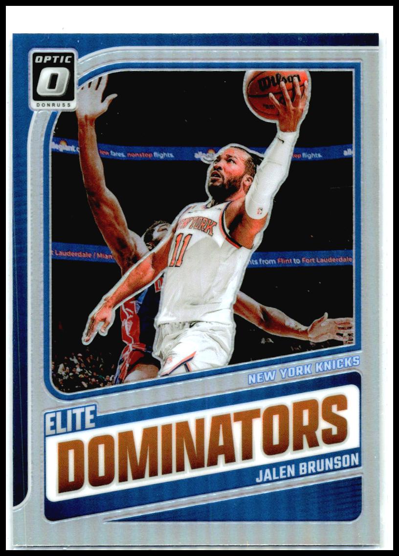 2024-25 Donruss Optic Elite Dominators Holo #20 Jalen Brunson New York Knicks