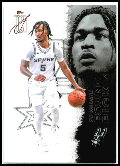 2025-26 Topps Signature Class #53 Stephon Castle San Antonio Spurs