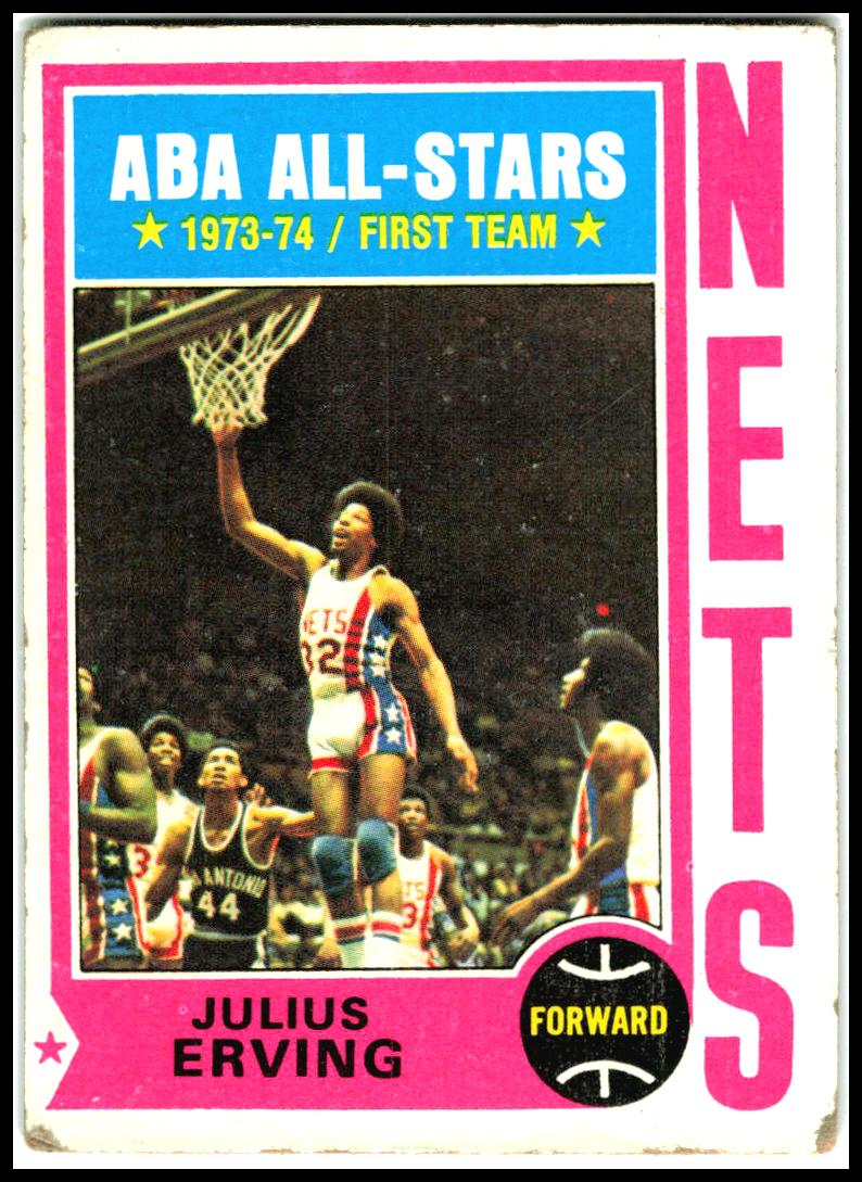 1974-75 Topps #200 Julius Erving New York Nets