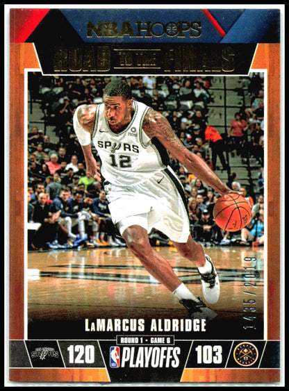 2019-20 Hoops Road to the Finals #39 LaMarcus Aldridge #/2019 San Antonio Spurs