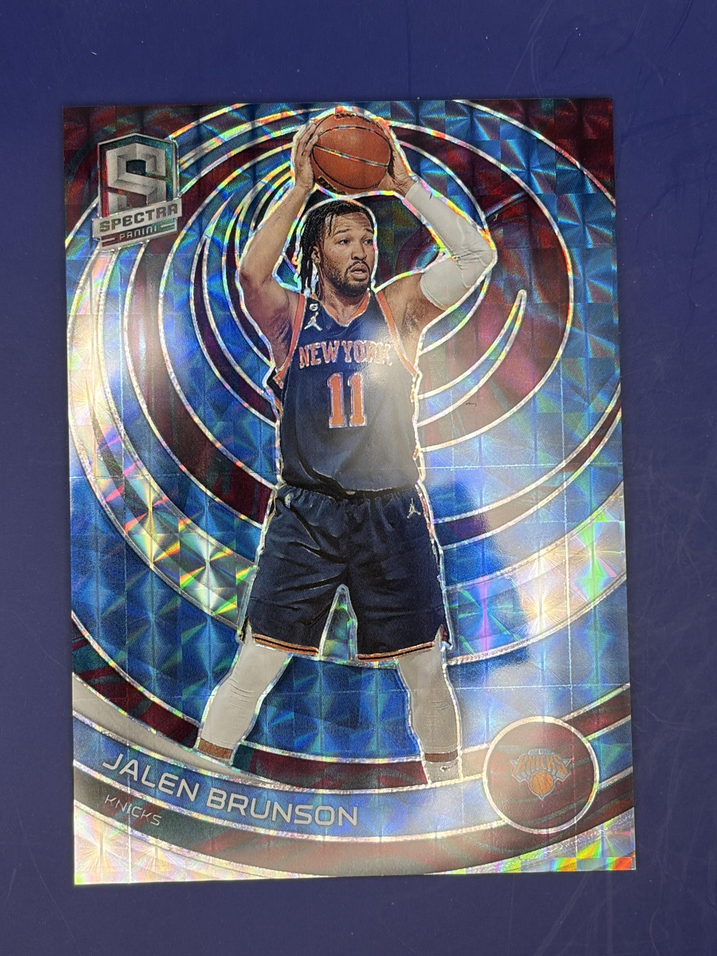 2022-23 Panini Spectra Interstellar #6 Jalen Brunson #/99 New York Knicks
