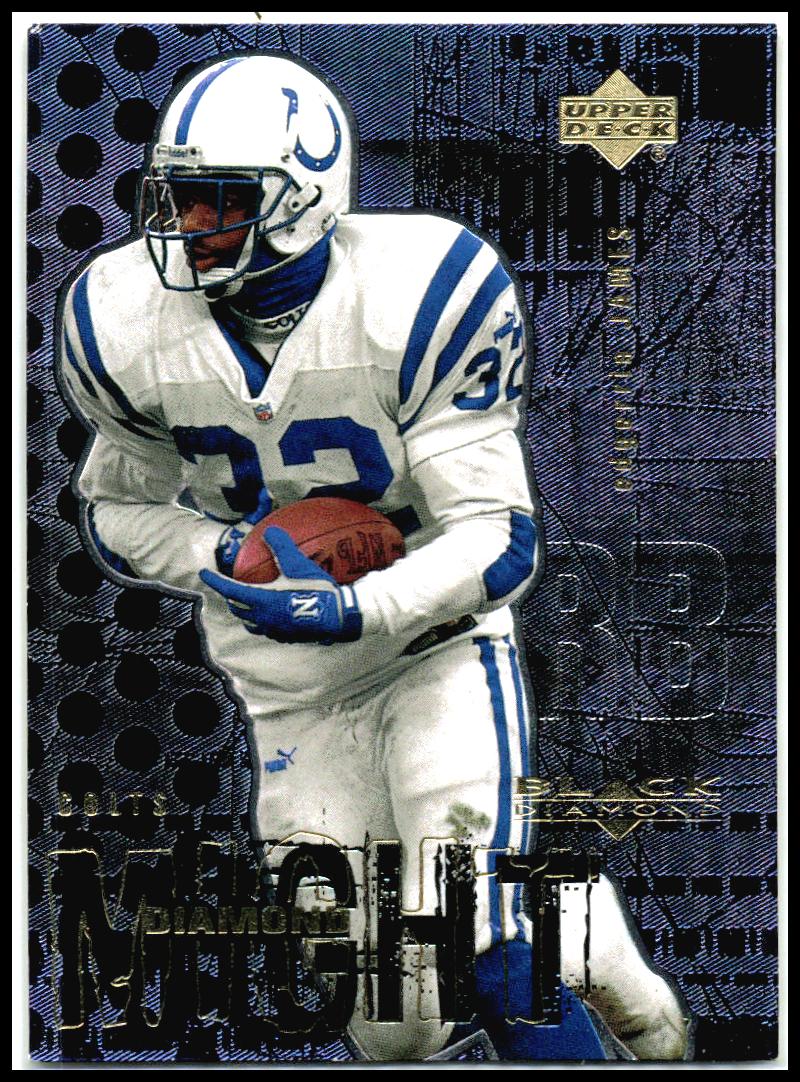 2000 Upper Deck Black Diamond Diamond Might #DM2 Edgerrin James Colts