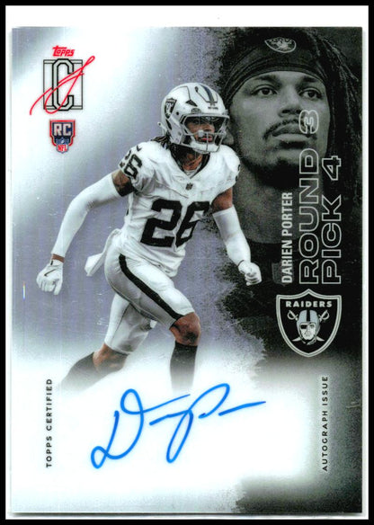 2025 Topps Signature Class Autographs #204 Darien Porter Rookie Auto Raiders