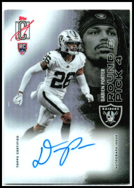 2025 Topps Signature Class Autographs #204 Darien Porter Rookie Auto Raiders
