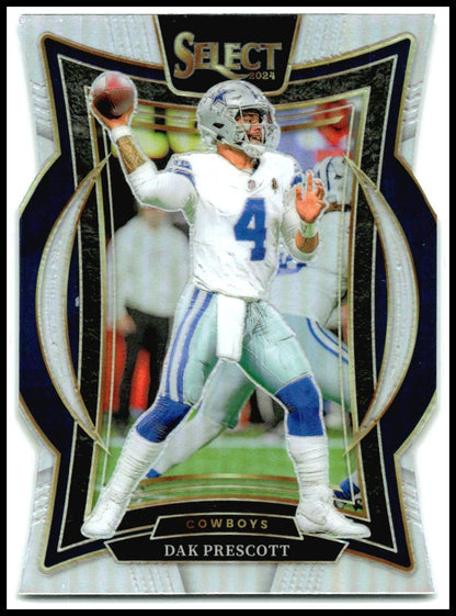 2024 Panini Select Silver Prizm Die Cut #38 Dak Prescott Dallas Cowboys