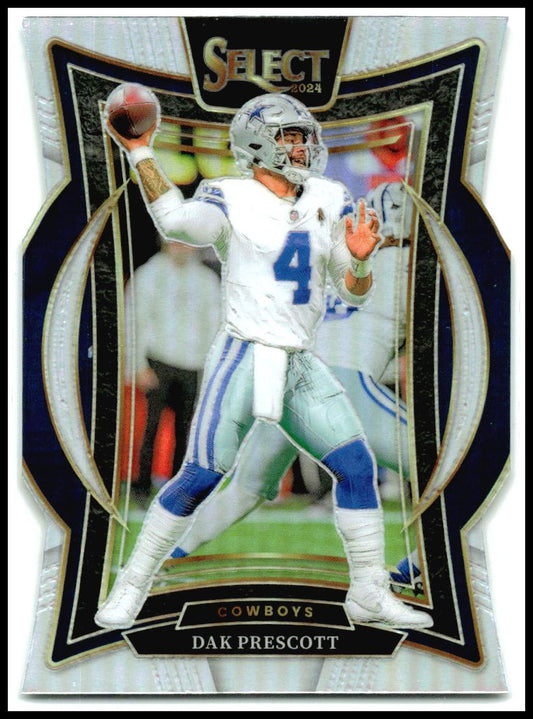 2024 Panini Select Silver Prizm Die Cut #38 Dak Prescott Dallas Cowboys