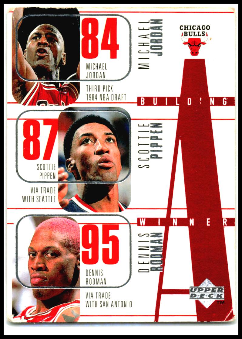 1996-97 Upper Deck #139 Michael Jordan / Pippen / Rodman / Kukoc / Harper Bulls
