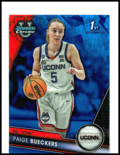 2023-24 Bowman U Chrome sapphire Blue Wave Refractor #90 Paige Bueckers Huskies