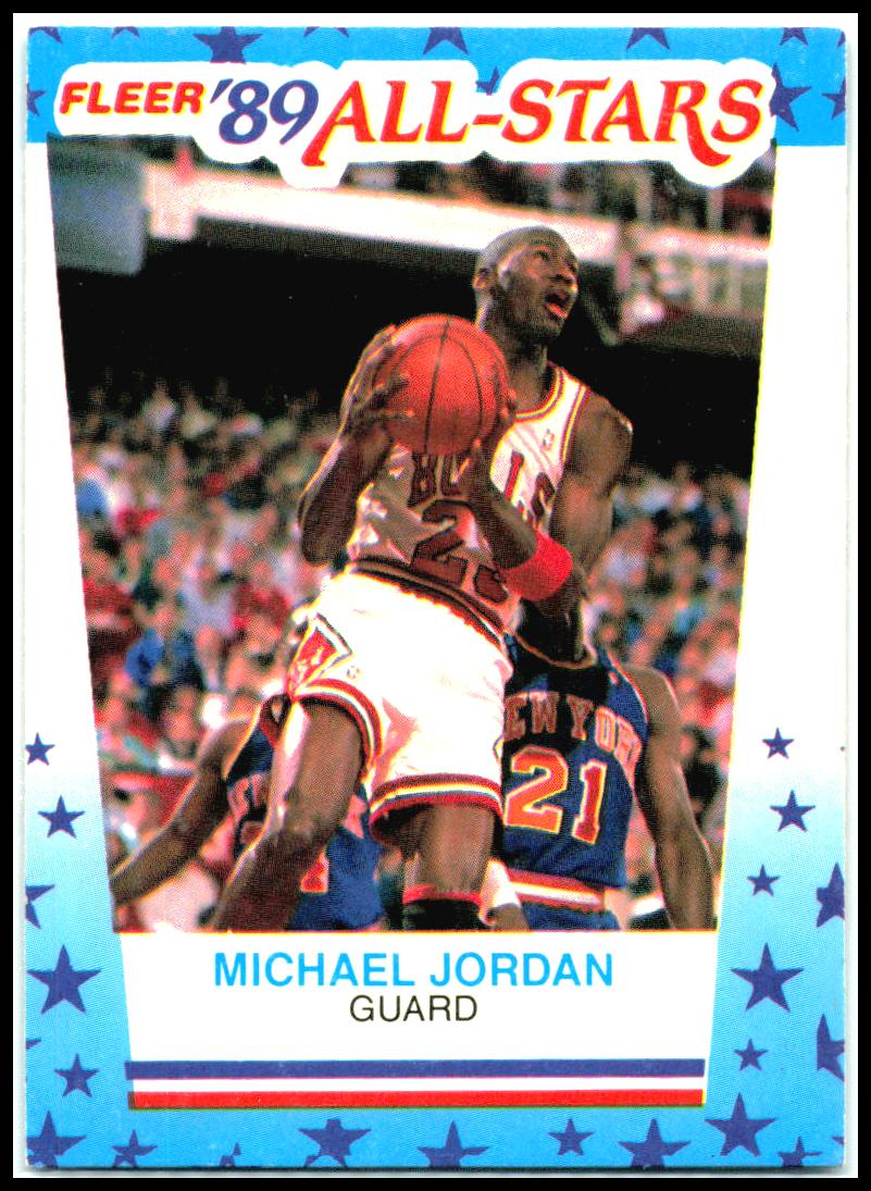 1989-90 Fleer Stickers #3 Michael Jordan Chicago Bulls