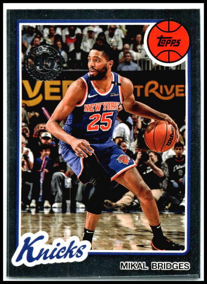 2025-26 Topps 1980-81 Topps Basketball #80BK-38 Mikal Bridges New York Knicks