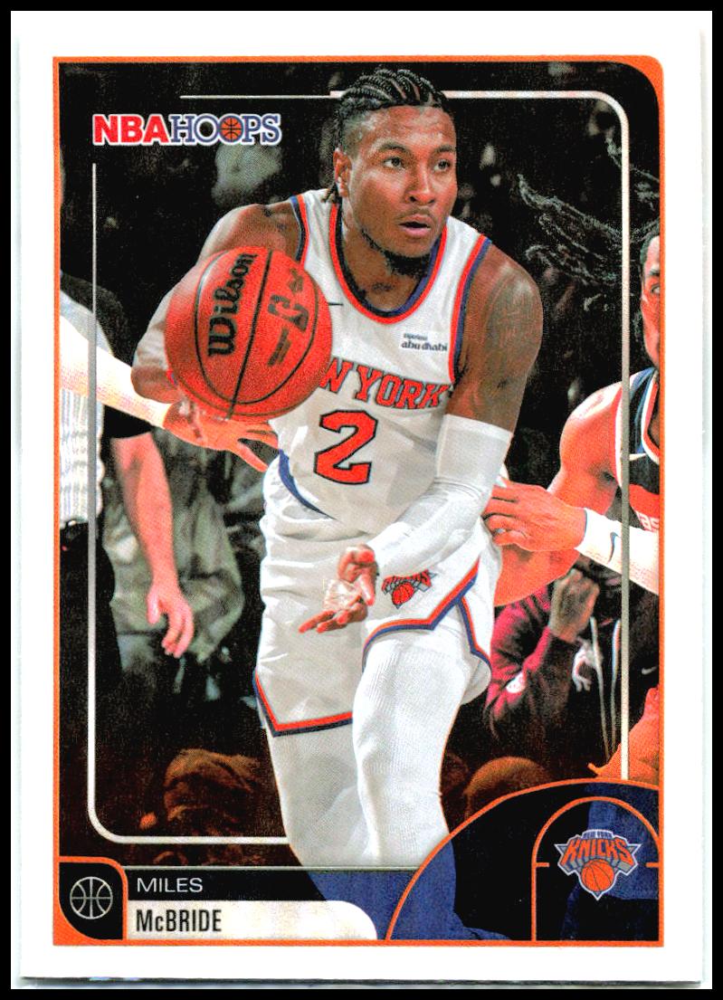 2025-26 Hoops #137 Miles McBride New York Knicks