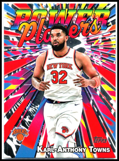 2025-26 Topps Power Players #PP-4 Karl-Anthony Towns New York Knicks