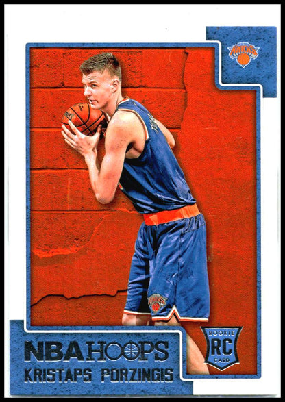 2015-16 Hoops #261 Kristaps Porzingis Rookie New York Knicks
