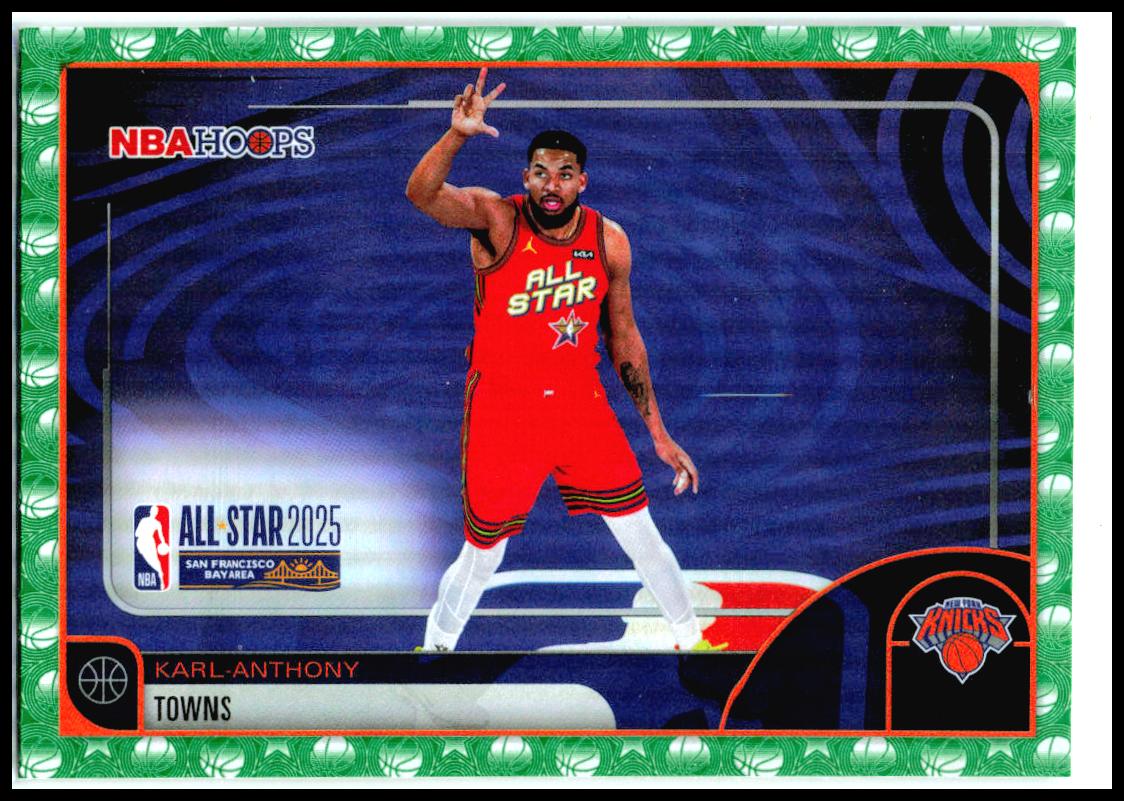 2025-26 Hoops Green Hoops #292 Karl-Anthony Towns New York Knicks