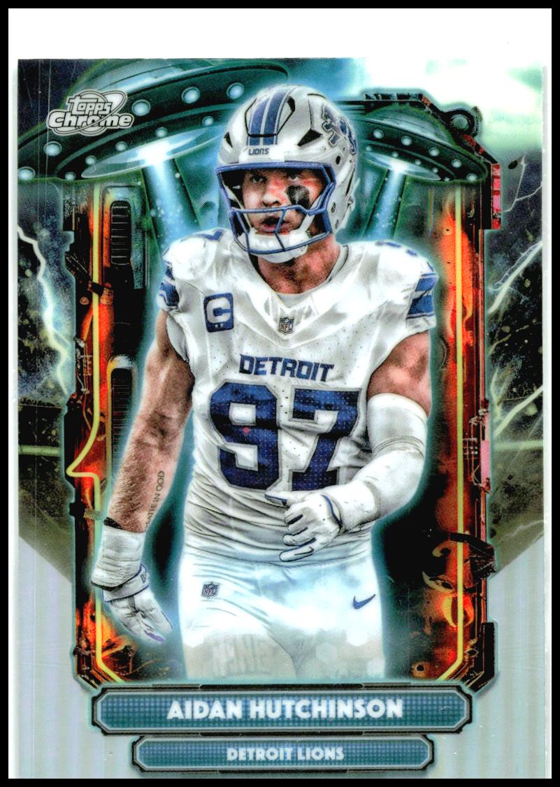 2025 Topps Chrome Cosmic Extraterrestrial Talent #ET-19 Aidan Hutchinson Lions