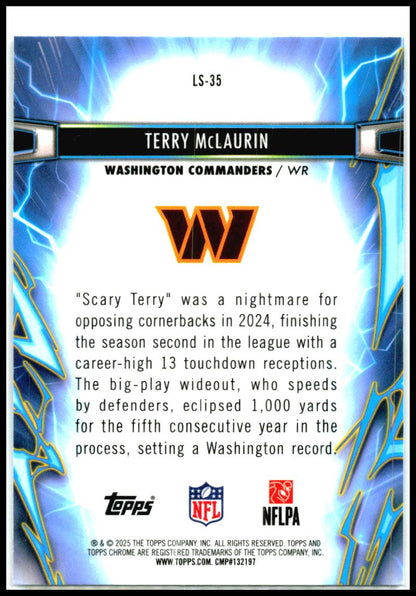 2025 Topps Chrome Cosmic Light Speed #LS-35 Terry McLaurin Washington Commanders