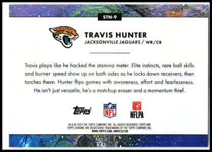 2025 Topps Chrome Cosmic Stars In The Night #STN-9 Travis Hunter Jaguars