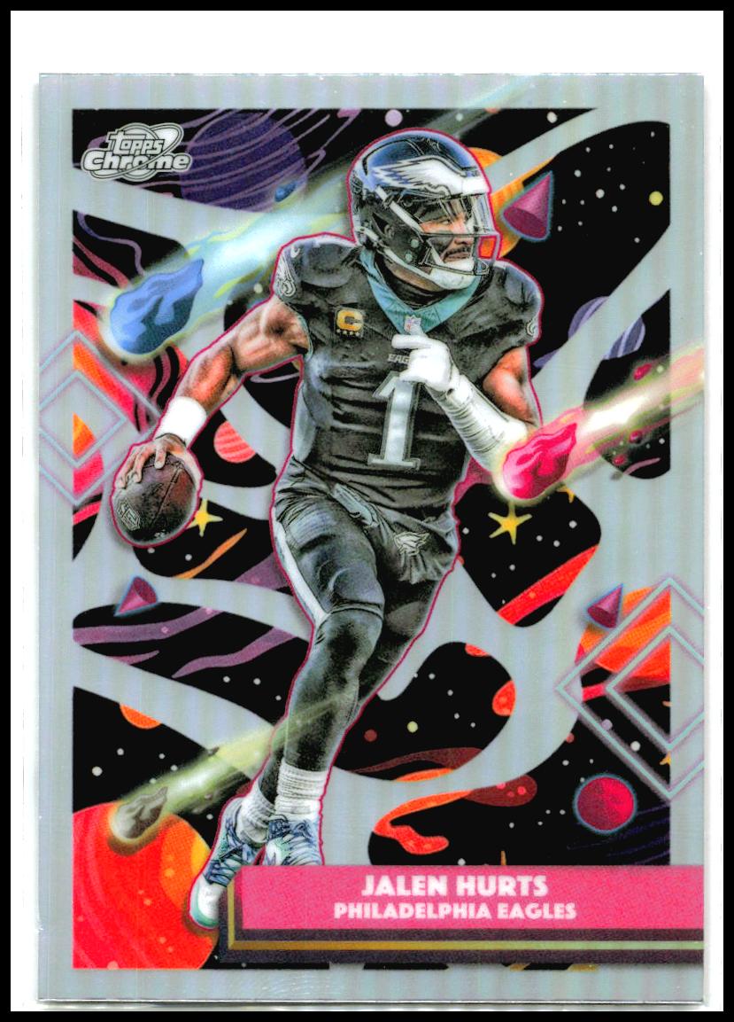 2025 Topps Chrome Cosmic Refractor #78 Jalen Hurts Philadelphia Eagles