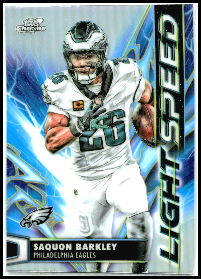 2025 Topps Chrome Cosmic Light Speed #LS-19 Saquon Barkley Philadelphia Eagles