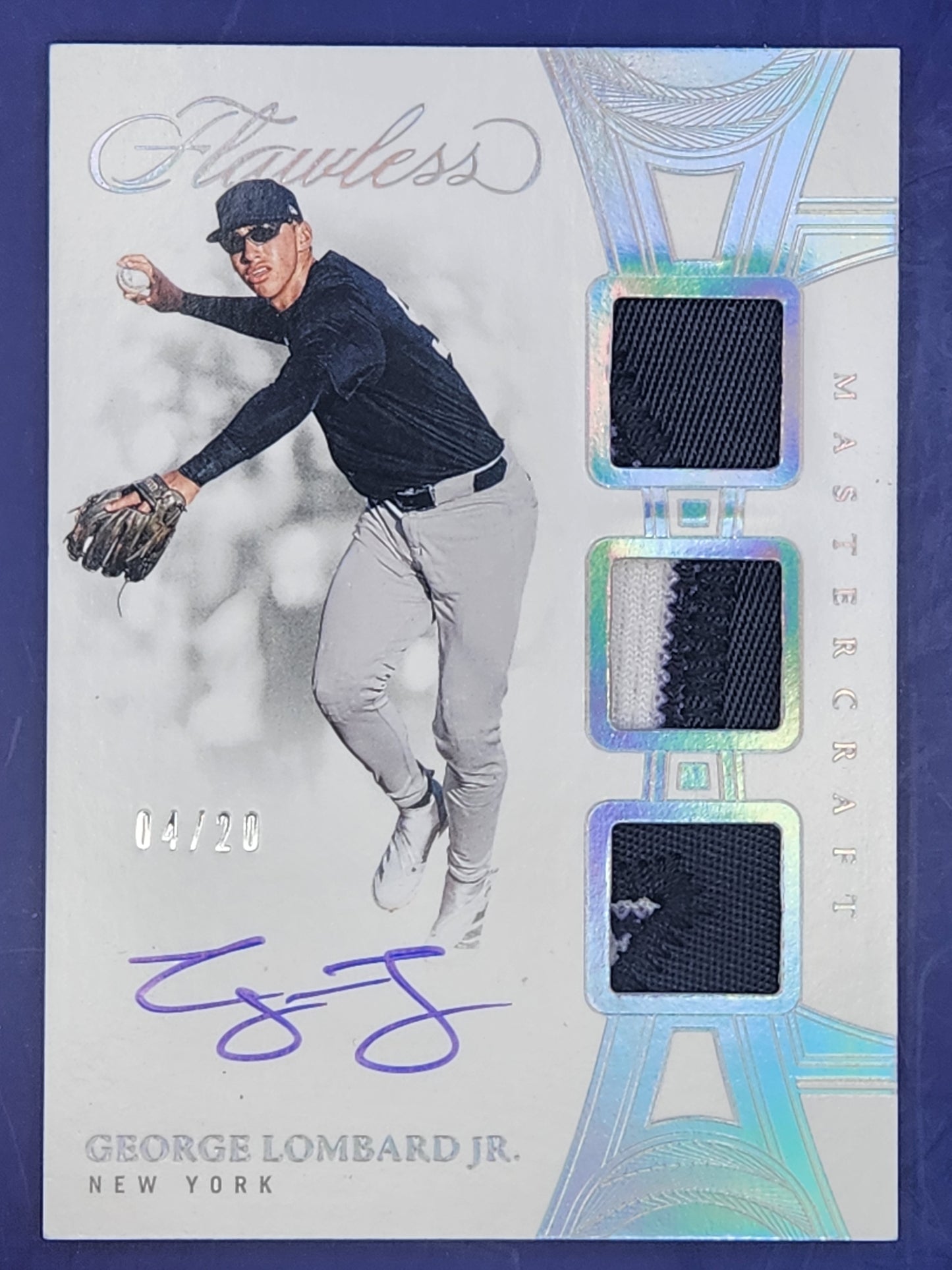 2025 Flawless Auto Triple Relic #/20 #MCS-GL George Lombard Jr. Yankees