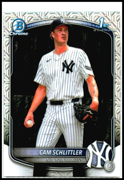 2025 Bowman Chrome Prospects Mojo #BCP-166 Cam Schlittler New York Yankees
