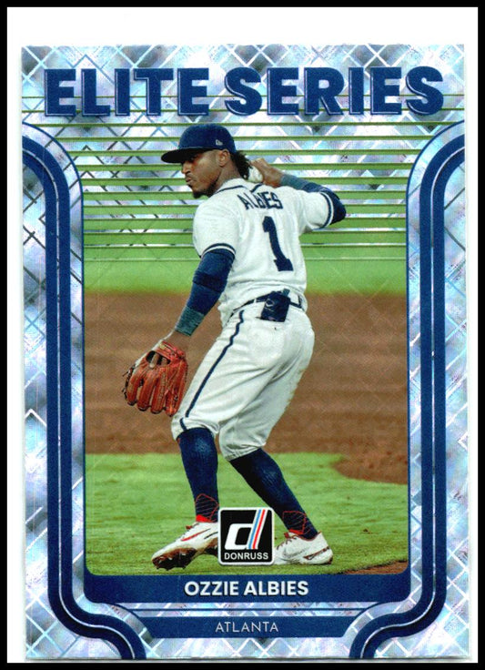 2022 Donruss Elite Series #ES-12 Ozzie Albies  Atlanta Braves