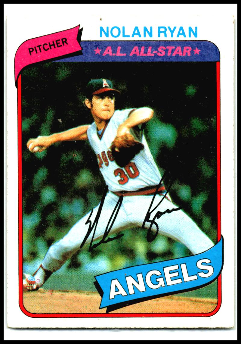 1980 Topps #580 Nolan Ryan California Angels