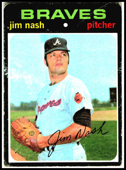 1971 Topps #306b Jim Nash Atlanta Braves