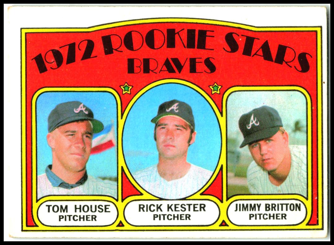 1972 Topps #351 Braves 1972 Rookie Stars House / Kester / Britton Rookie Braves