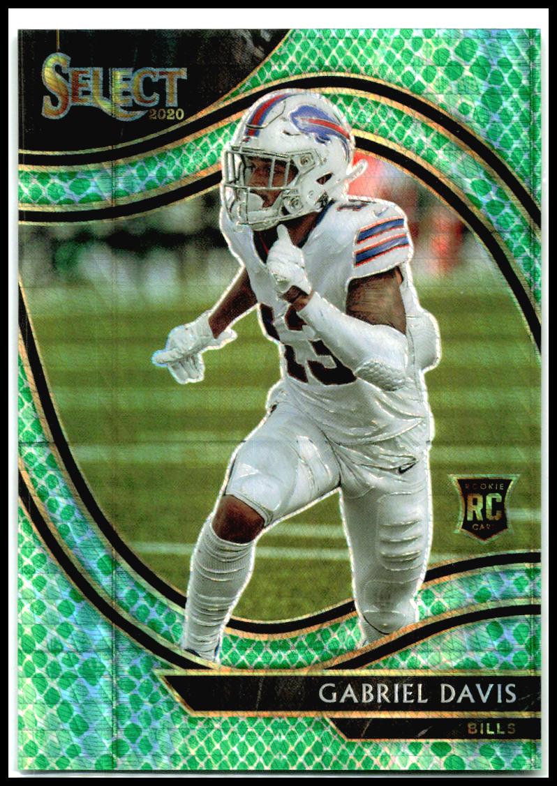 2020 Panini Select Dragon Scale Prizm #382 Gabriel Davis Rookie Bills