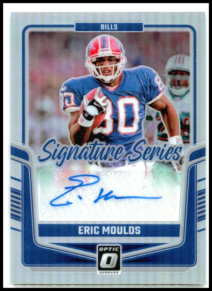 2024 Donruss Optic Signature Series Holo #SSH-EMS Eric Moulds Auto Buffalo Bills