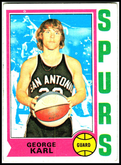 1974-75 Topps #257 George Karl Rookie San Antonio Spurs