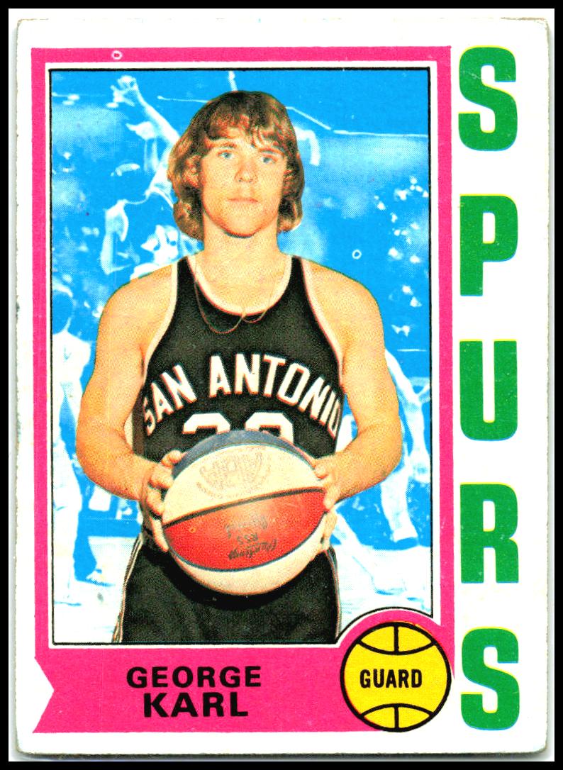 1974-75 Topps #257 George Karl Rookie San Antonio Spurs