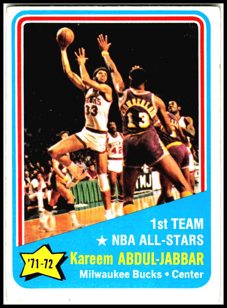 1972-73 Topps #163 Kareem Abdul-Jabbar Milwaukee Bucks