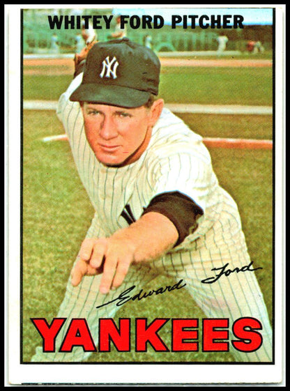 1967 Topps #5 Whitey Ford New York Yankees