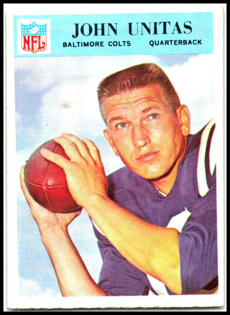 1966 Philadelphia #24 John Unitas Baltimore Colts