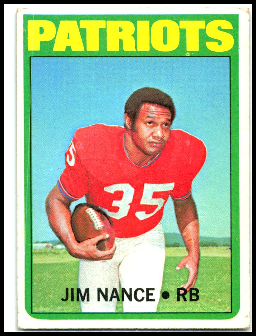 1972 Topps #183 Jim Nance New England Patriots