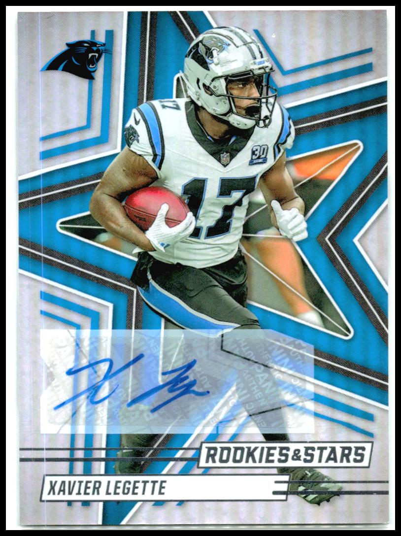 2025 Panini Rookies & Stars Auto #93 Xavier Legette Auto Carolina Panthers
