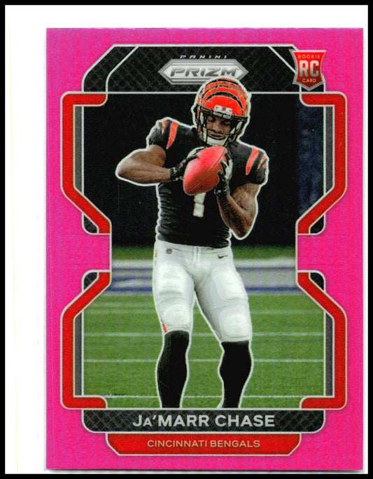 2021 Panini Prizm Pink #337 Ja'Marr Chase Rookie Cincinnati Bengals