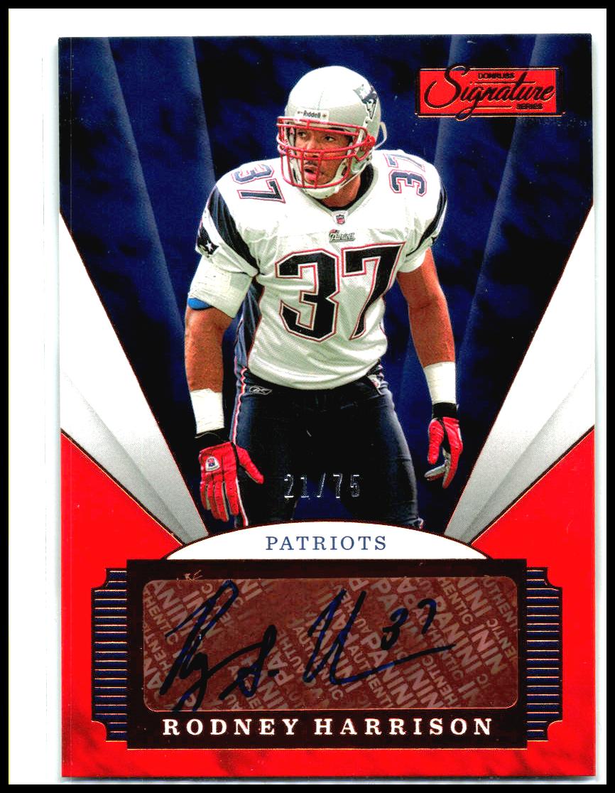 2020 Panini Chronicles Signature Series /75 #SS-RH Rodney Harrison Auto Patriots