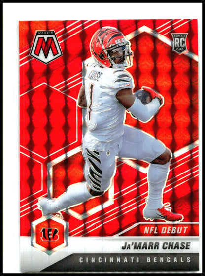 2021 Panini Mosaic Prizm Red #247 Ja'Marr Chase Cincinnati Bengals