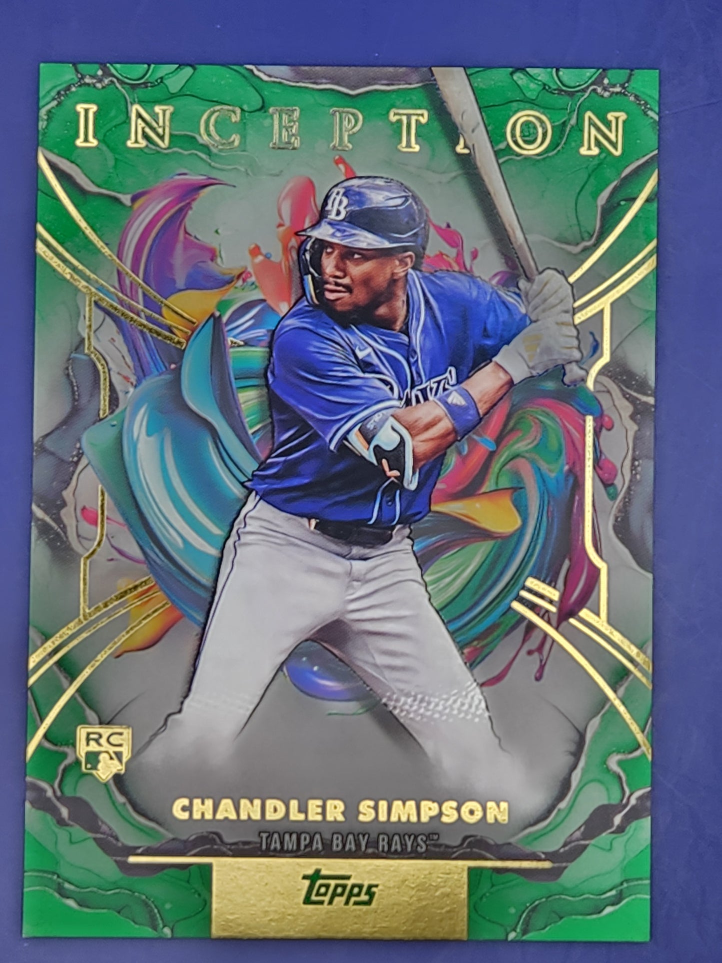 2025 Topps Inception Green #73 Chandler Simpson Rookie Tampa Bay Rays