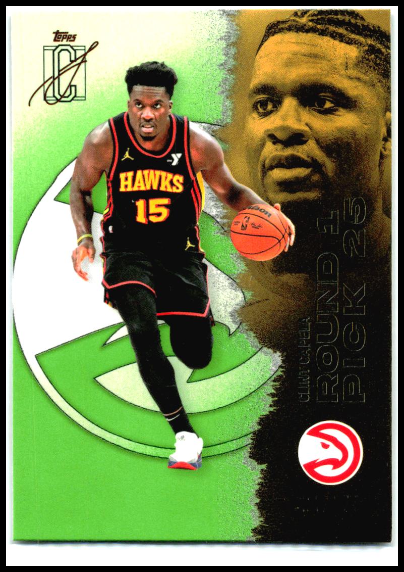 2025-26 Topps Signature Class Indigo #48 Clint Capela #/175 Atlanta Hawks