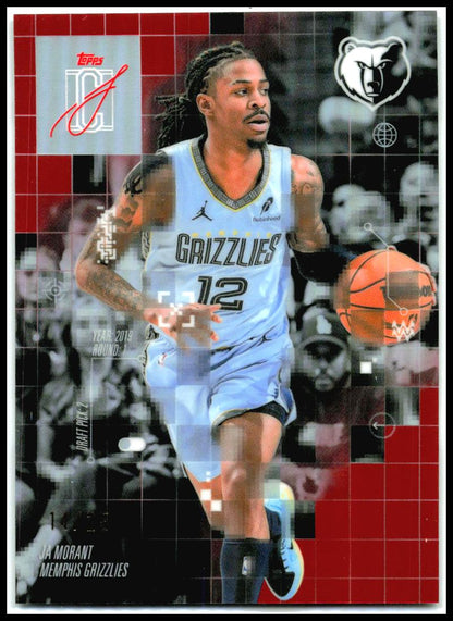 2025-26 Topps Signature Class After Image Red #AF-23 Ja Morant Grizzlies
