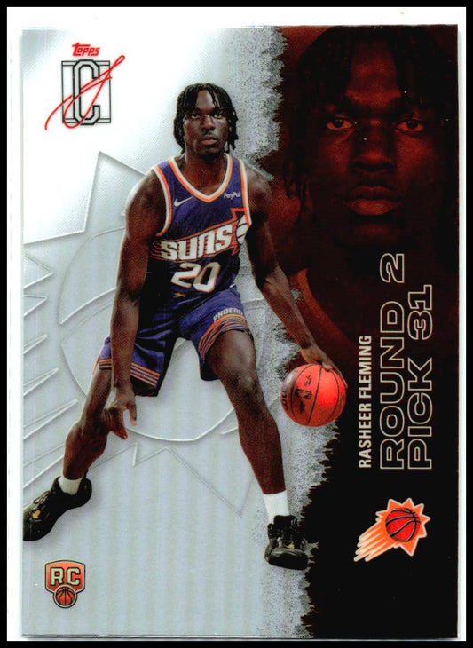 2025-26 Topps Signature Class Chrome Refractors #124 Rasheer Fleming RC Suns