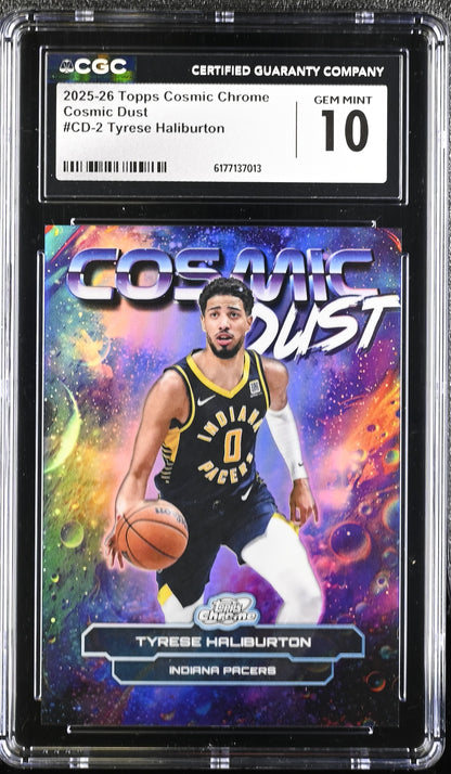 2025-26 Cosmic Chrome Cosmic Dust #CD-2 Tyrese Haliburton