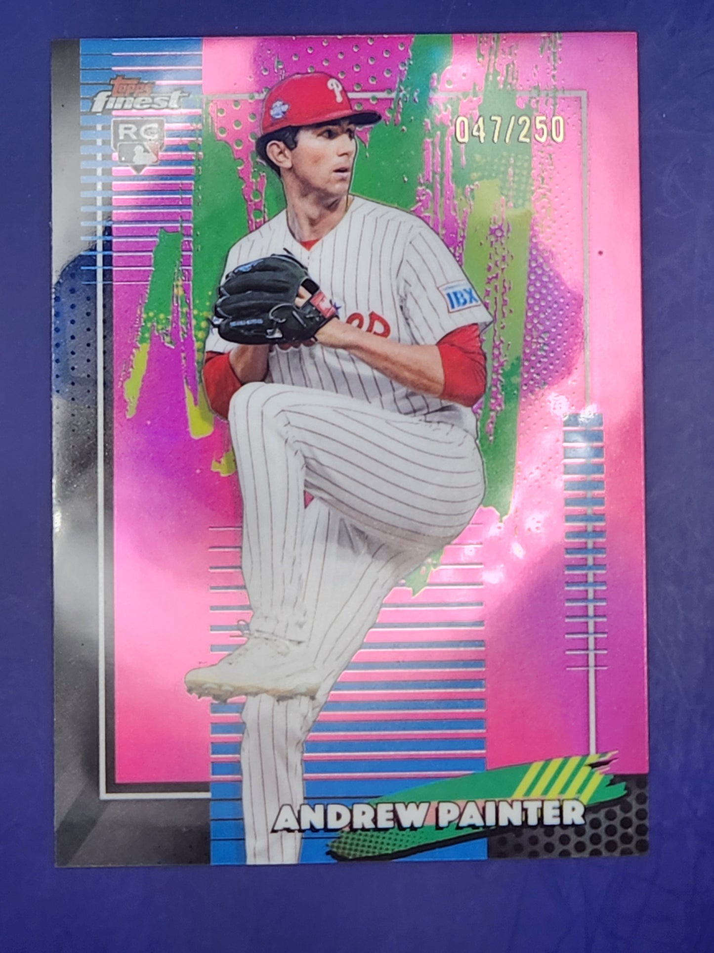 2026 Topps Finest Pink #/250 #86 Andrew Painter