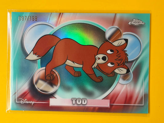 2026 Topps Chrome Disney Aqua Refractor /199 #45 Tod